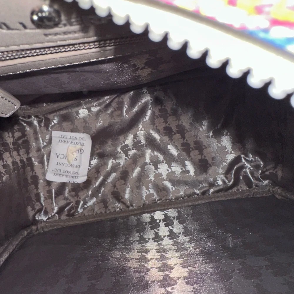 Karl Lagerfeld Paris Maybelle Mini Backpack Multicolor Geometric Cube Print